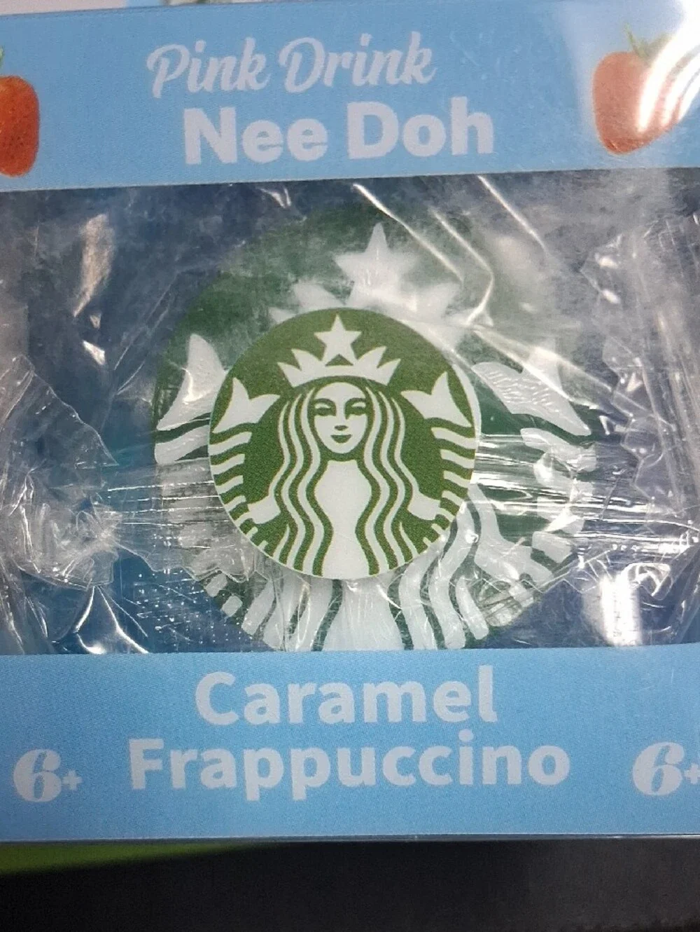 Starbucks Caramel Frappuccino Nee Doh Toy - Blue & Green